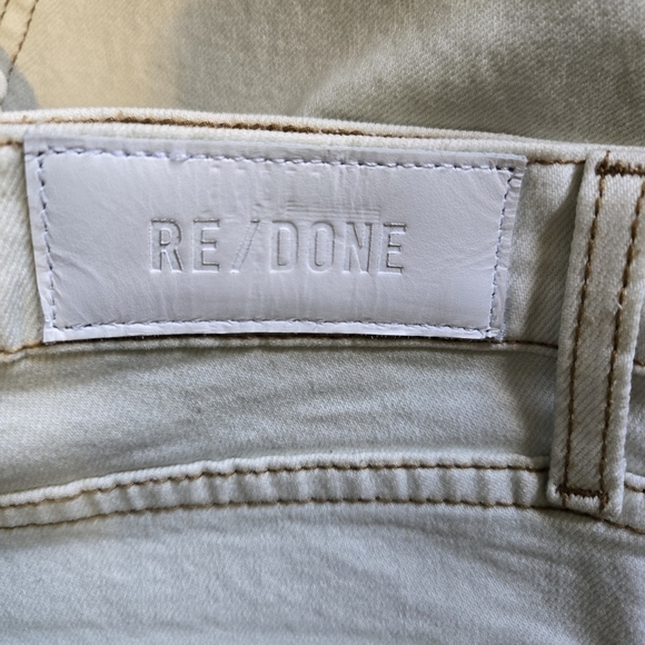 RE/Done 70s Stove Pipe Vintage Sunfaded Button Fly High Rise Jeans Size 31 NWT - Picture 5 of 13